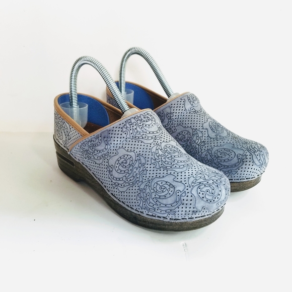 dansko metallic floral nubuck